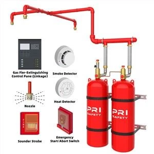 HFC-227ea FM200 Gas Total Flood خاموش کردن سیستم